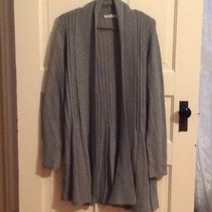 Long gray cardigan